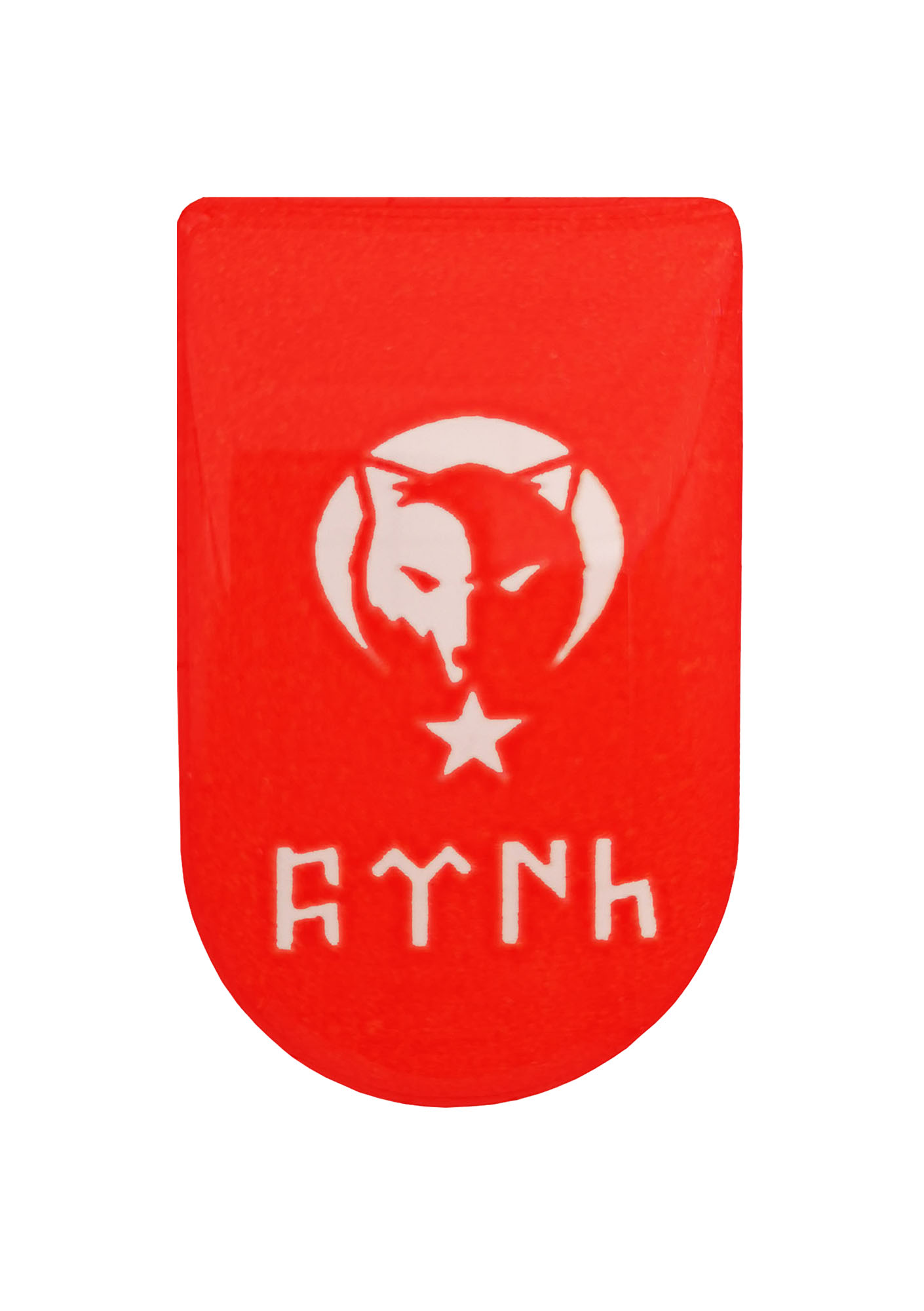 Kırmızı Kurt Bayrak Desenli Şarjör Etiketi Şarjör Altı Bayrak Sticker