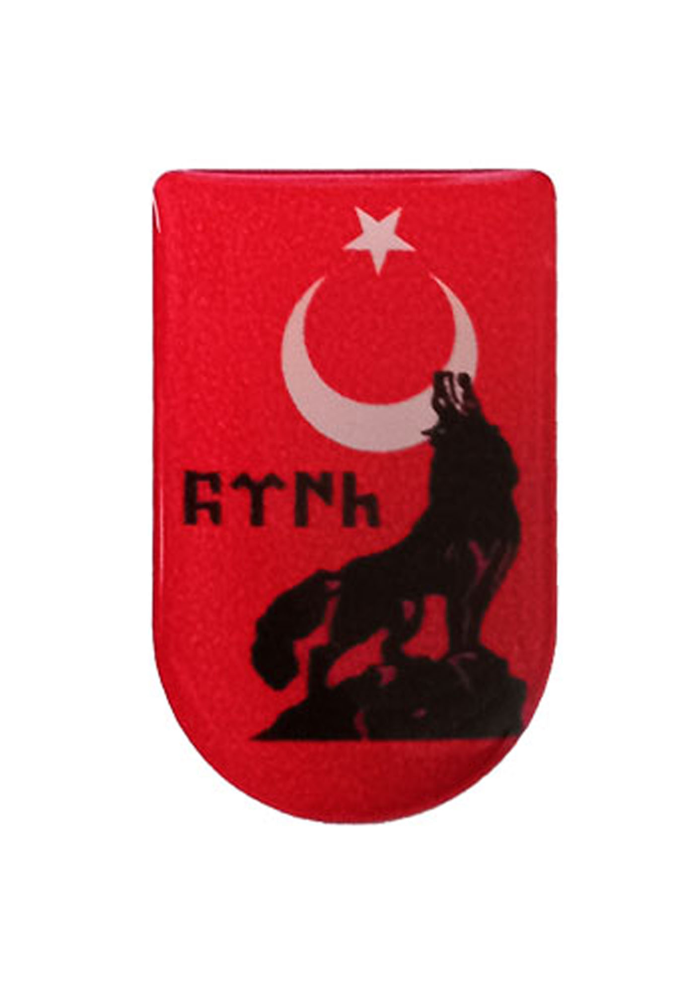 Ayyıldız Kurt Türk Desenli Şarjör Etiketi Şarjör Altı Bayrak Sticker