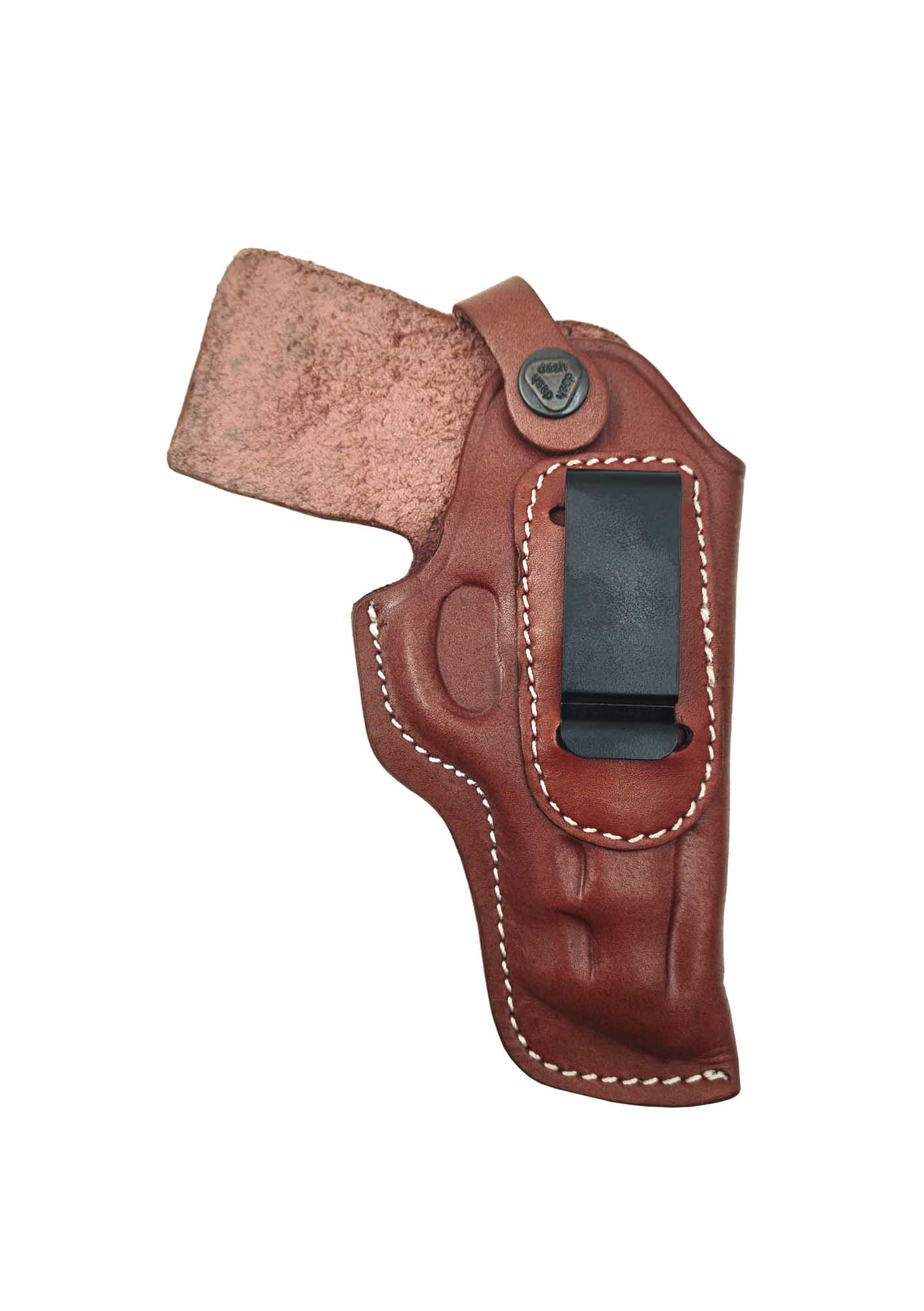Beretta Mod 70 İçin Uygun Kapalı Namlu Kemer İçi Deri Silah Kılıfı Kahve