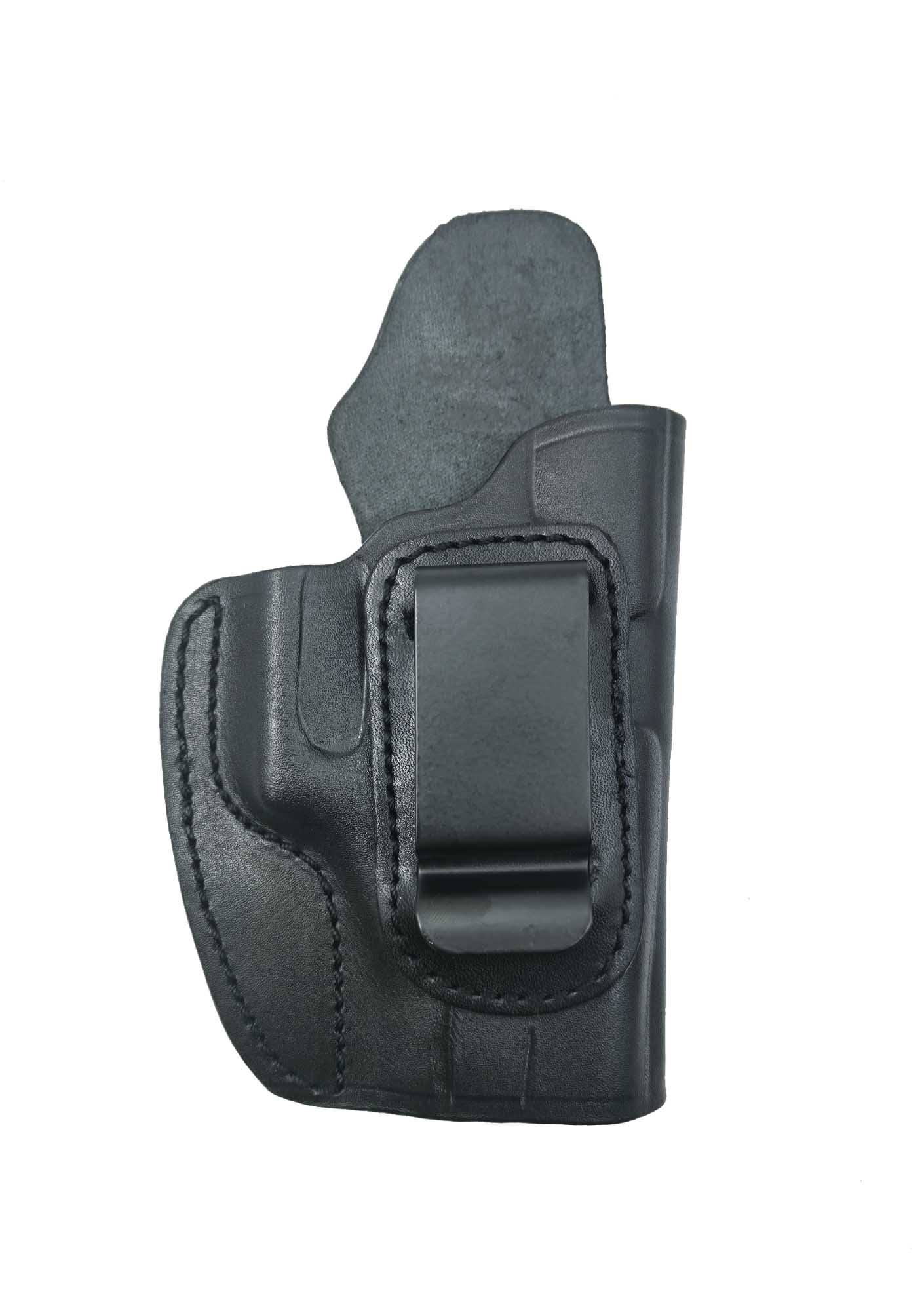 Glock 19 İçin Uygun Gizli Kemer İçi Deri Silah Kılıfı Siyah
