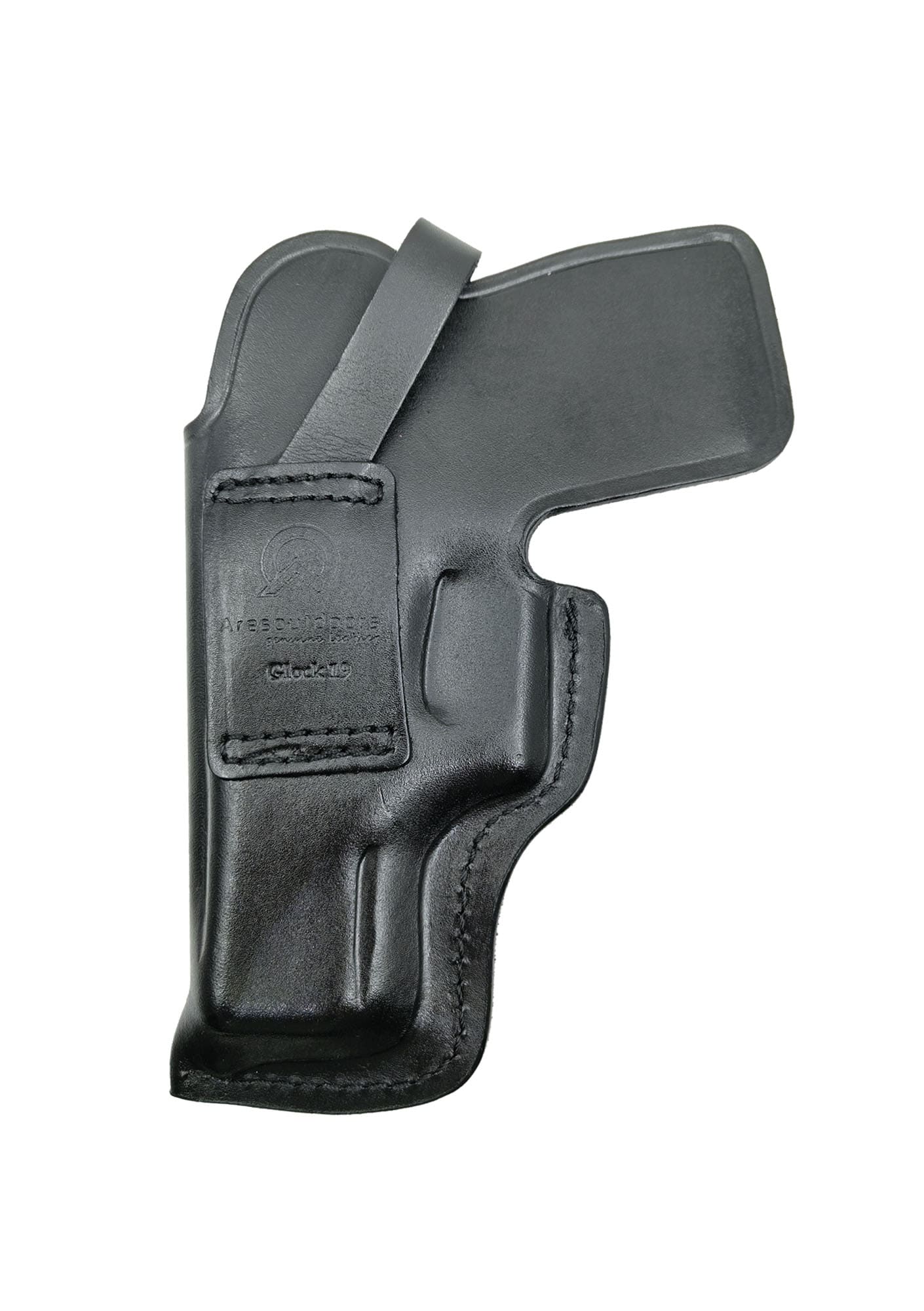 Glock 19 İçin Uygun Kapalı Namlu Kemer İçi Deri Silah Kılıfı Siyah