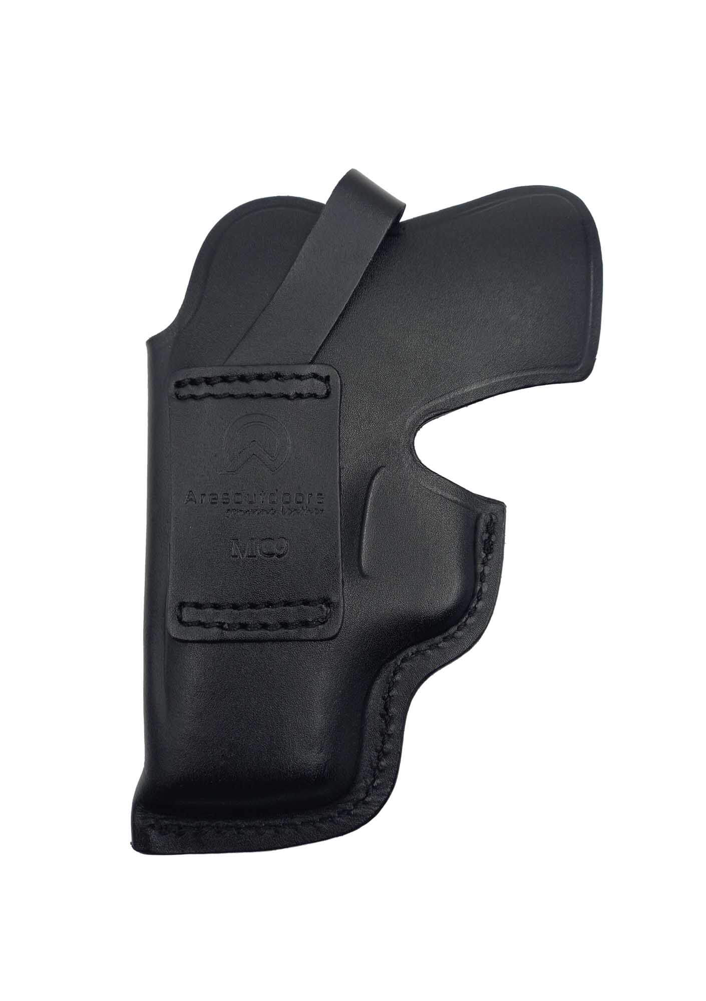 Canik Mete MC9 İçin Uygun Kapalı Namlu Kemer İçi Deri Silah Kılıfı Siyah