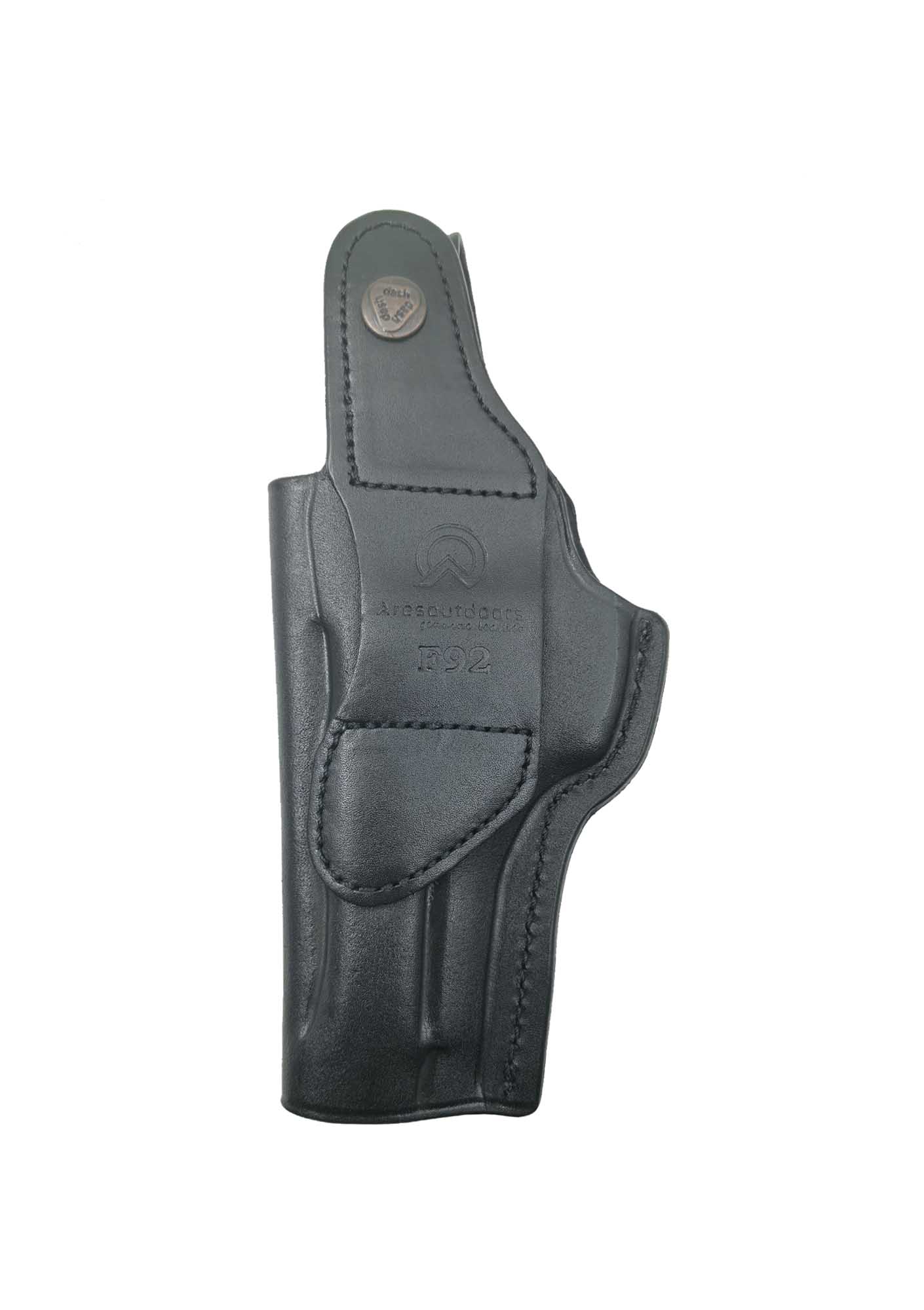 Beretta F92 İçin Uygun İç-Dış Deri Silah Kılıfı Siyah