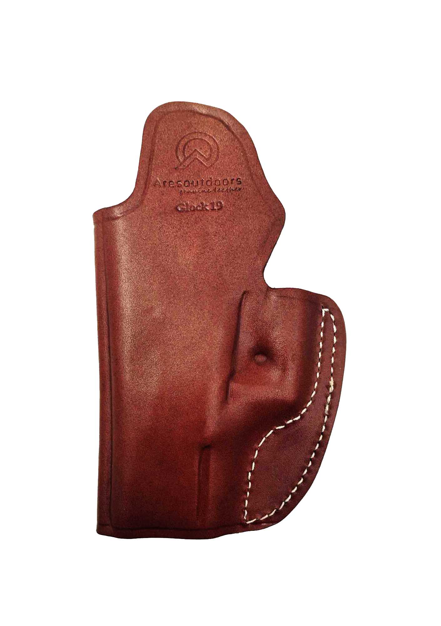 Glock 19 İçin Uygun Gizli Kemer İçi Deri Silah Kılıfı Kahve