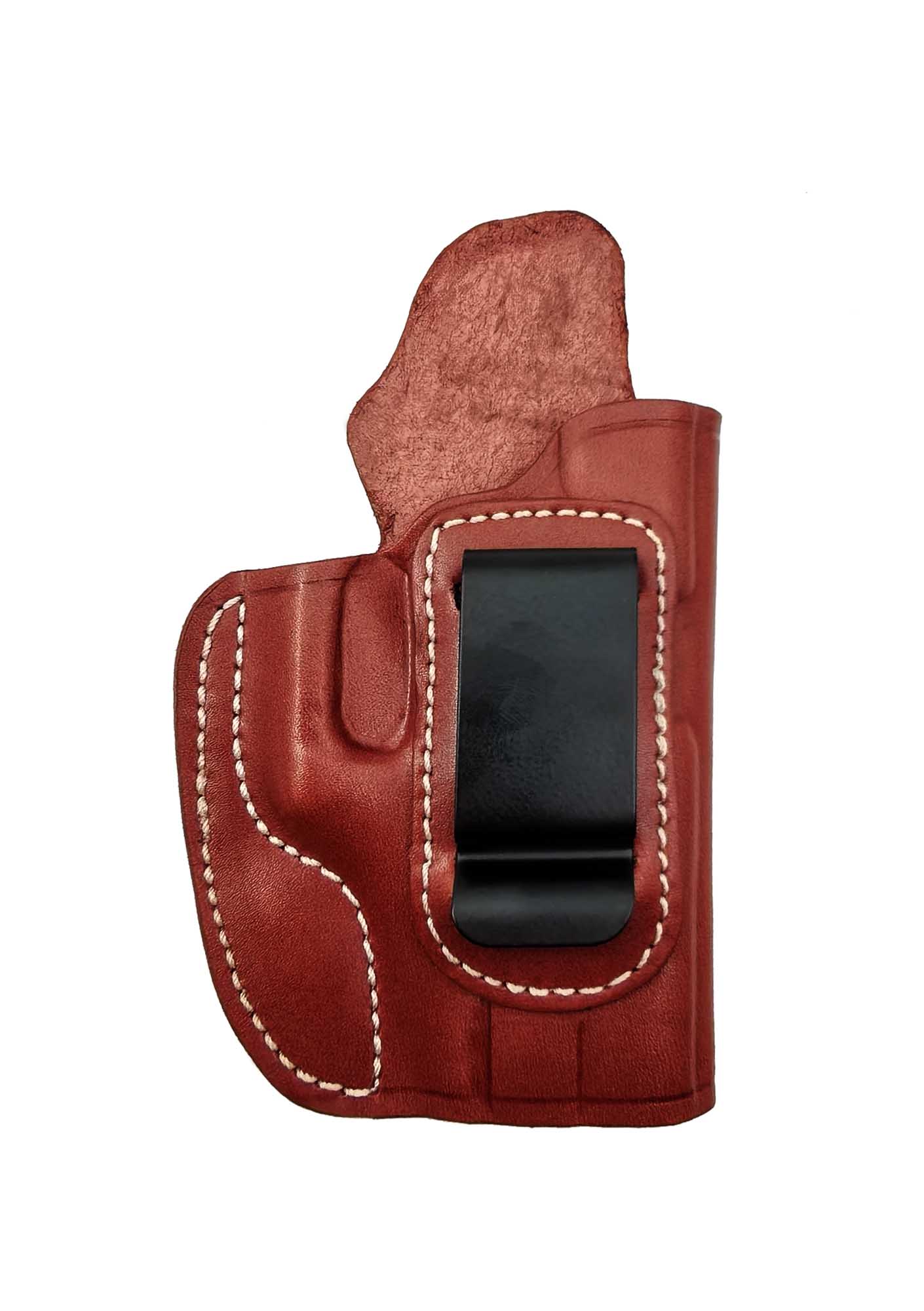 Glock 19 İçin Uygun Gizli Kemer İçi Deri Silah Kılıfı Kahve