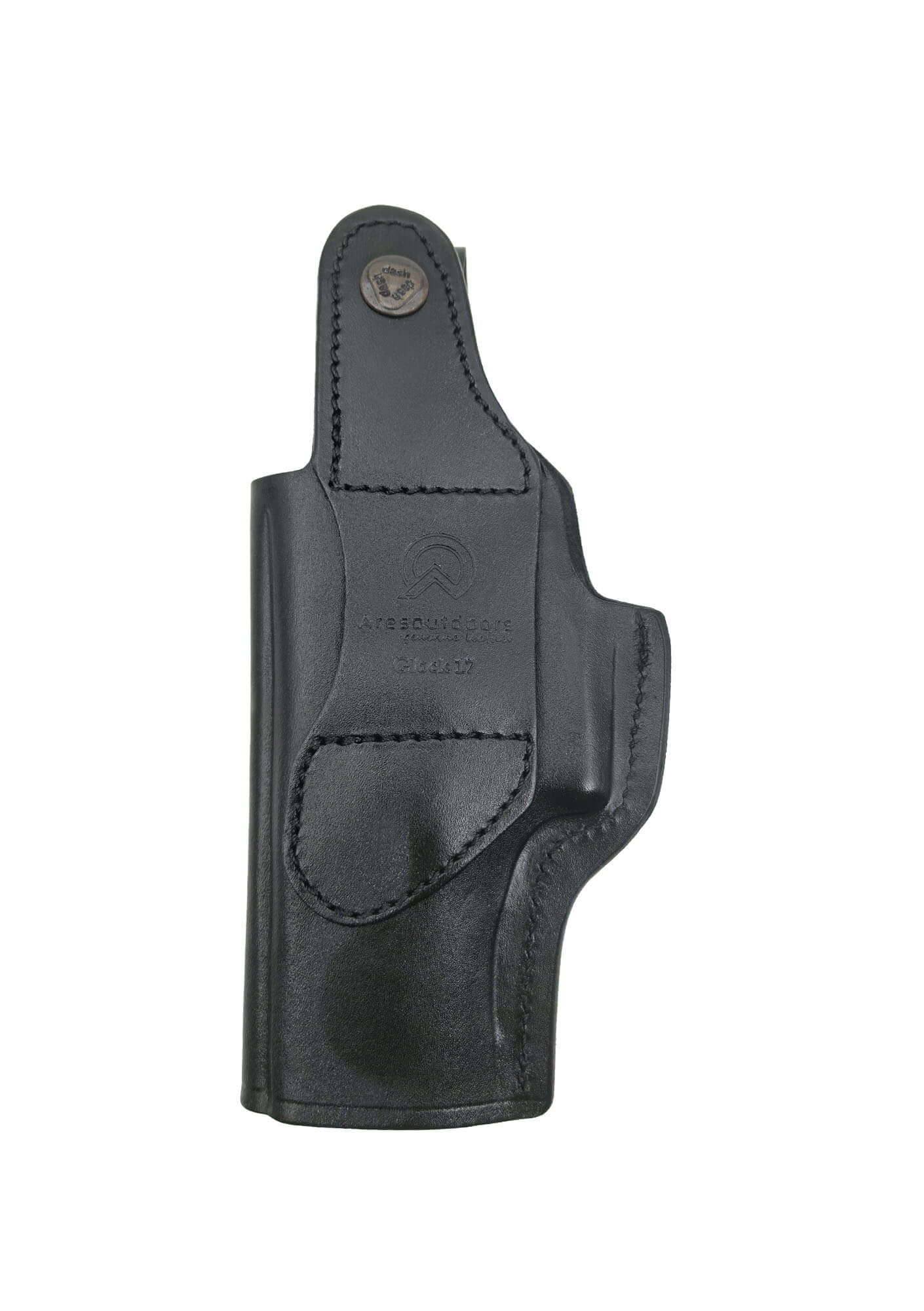 Glock 17 İçin Uygun İç-Dış Deri Silah Kılıfı Siyah