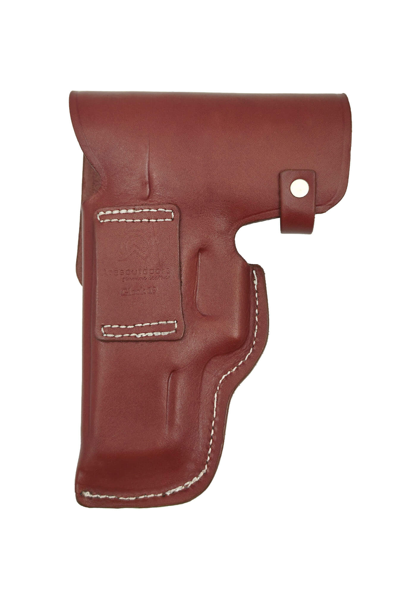 Glock 19 İçin Uygun Resmi Tip Tam Kapalı Deri Silah Kılıfı Kahve