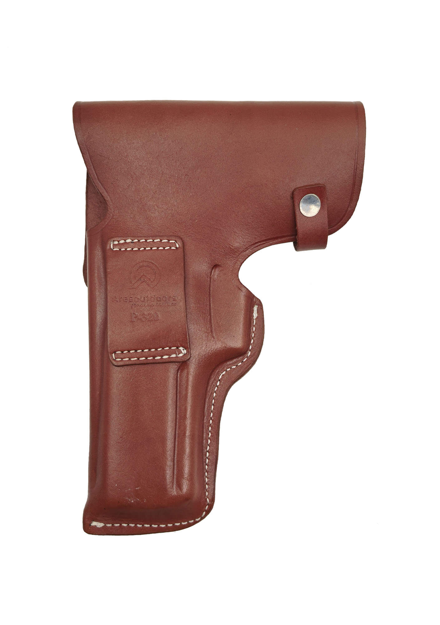 Sig Sauer P320 İçin Uygun Resmi Tip Tam Kapalı Deri Silah Kılıfı Kahve