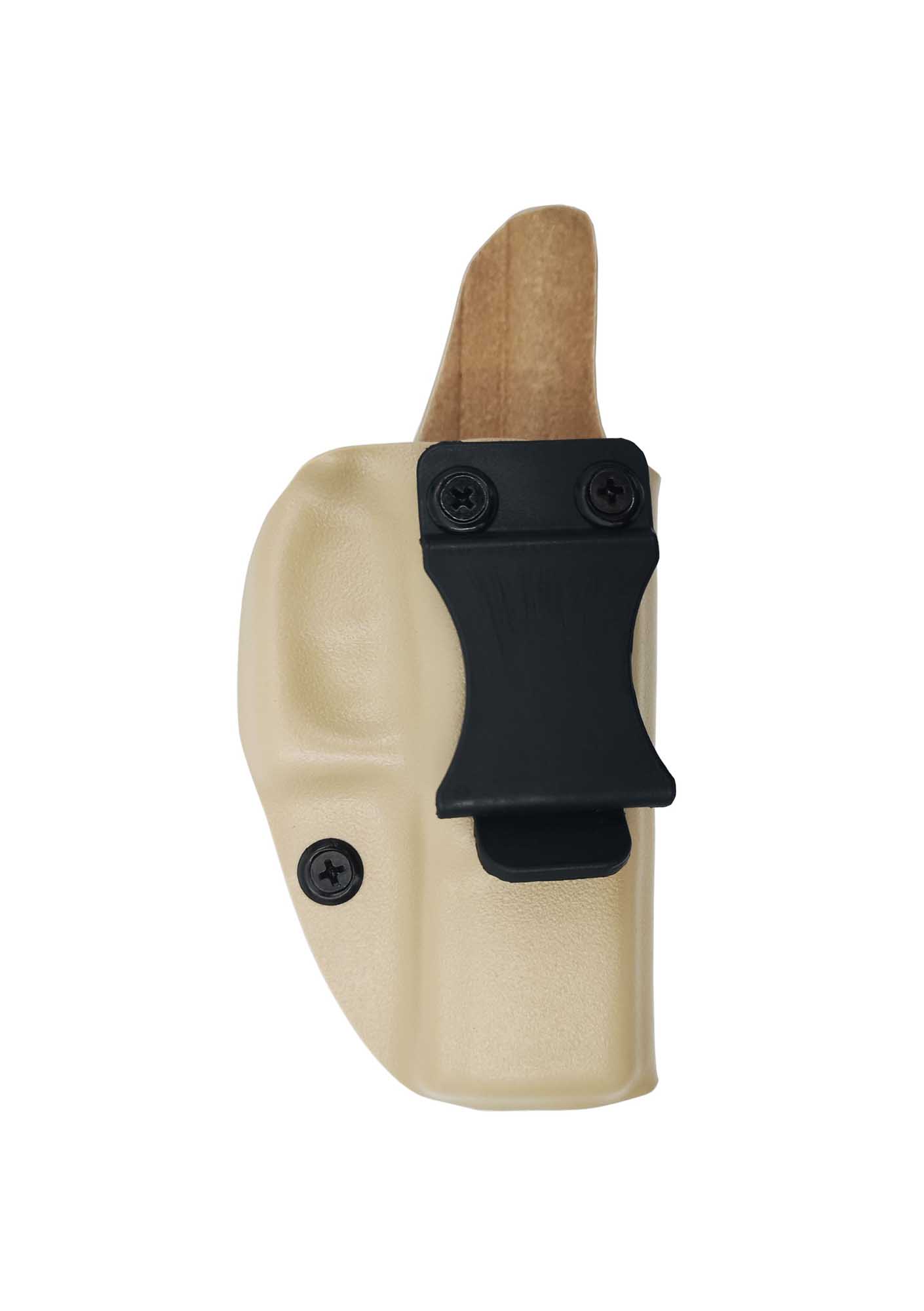 Sig Sauer P229 Rail İçin Uygun Kydex Silah Kılıfı Kadife Kaplamalı Kum Rengi