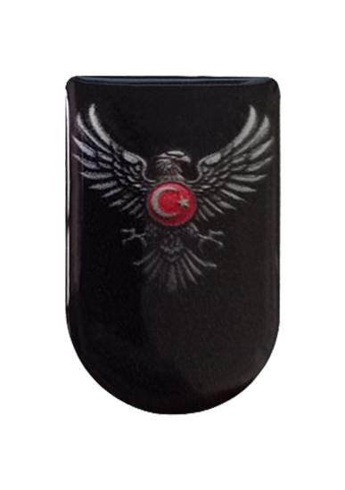 Kartal Bayrak Desenli Şarjör Etiketi Şarjör Altı Bayrak Sticker