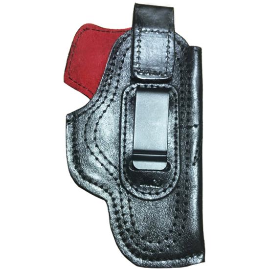 Canik Mete MC9 İçin Uyumlu İçi Kırmızı Çorap Tipi Deri Taşıma Kılıfı