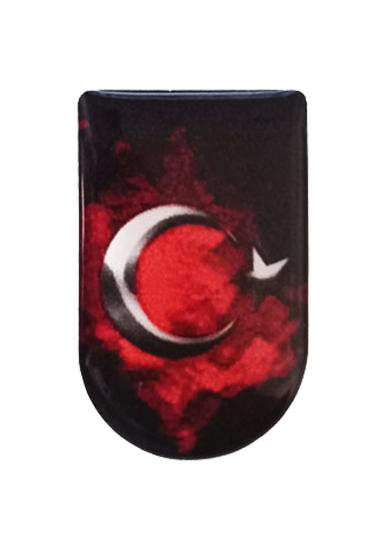 Ayyıldız Bayrak Desenli Şarjör Etiketi Şarjör Altı Bayrak Sticker