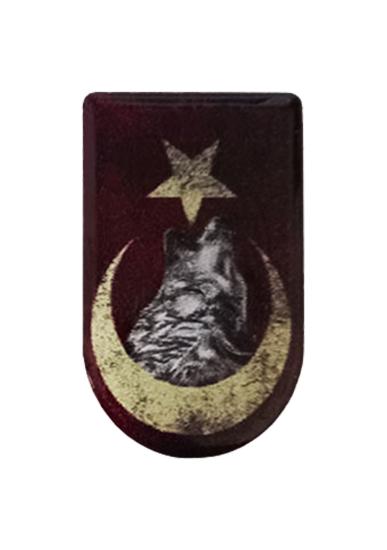 Kurt Bayrak Desenli Şarjör Etiketi Şarjör Altı Bayrak Sticker