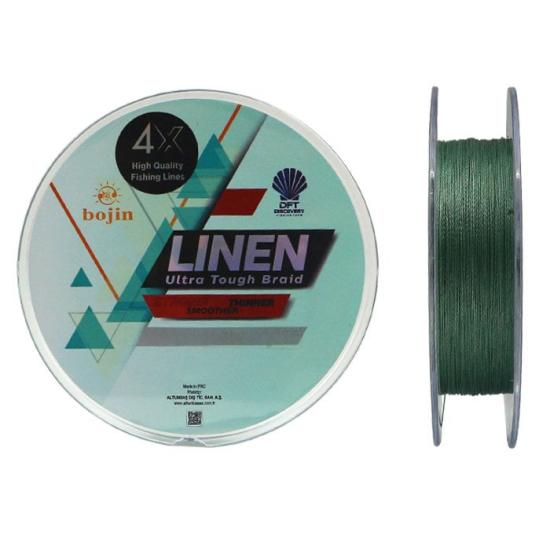 DFT Discovery Bojin 4X 0.16MM Yeşil Linen İp Misina 300Mtr