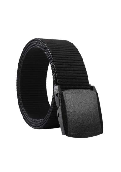 Plastik Tokalı Siyah Tactical Basic Kemer