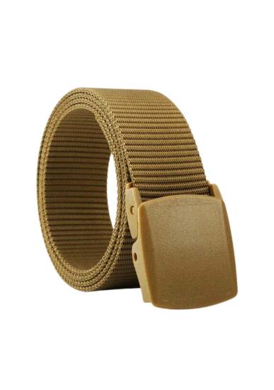 Plastik Tokalı Bej Tactical Basic Kemer