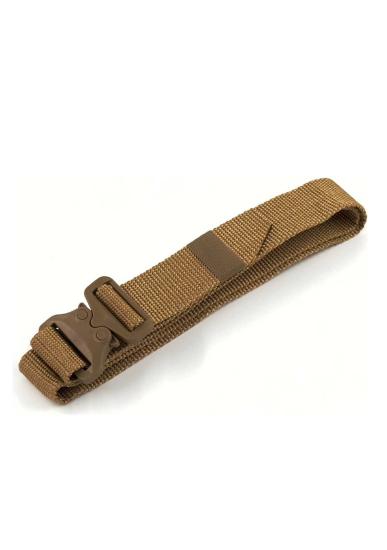 Plastik Tokalı Bej Tactical Cobra Kemer