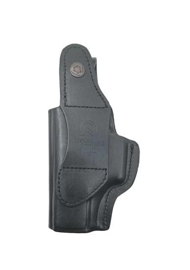 Glock 19 İçin Uygun İç-Dış Deri Silah Kılıfı Siyah