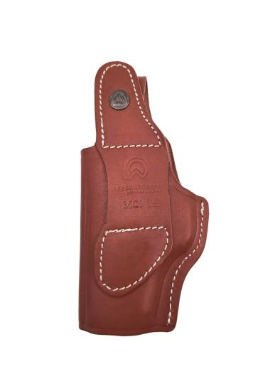 Canik Mete MC9 LS İçin Uygun İç-Dış Deri Silah Kılıfı Kahve