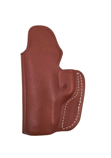 Canik Mete MC9 LS İçin Uygun Gizli Kemer İçi Deri Silah Kılıfı Kahve