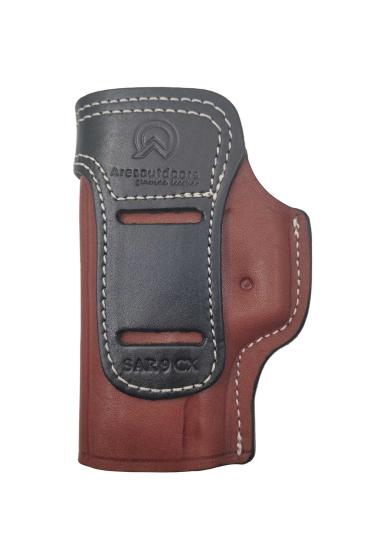 Sarsılmaz SAR9 CX İçin Uygun Sağ Sol Yönü Değişebilir İç ve Dış Deri Silah Kılıfı Renkli