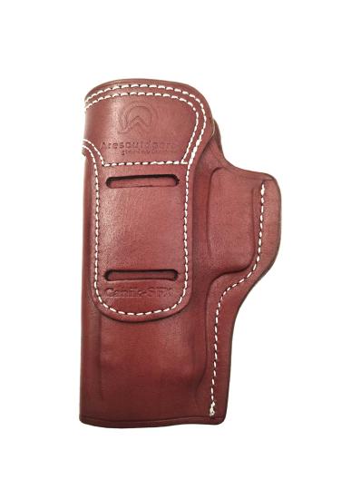 Canik TP9 SFX İçin Uygun Sağ Sol Yönü Değişebilir İç ve Dış Deri Silah Kılıfı Kahve