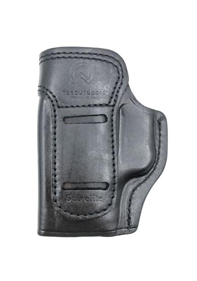 Canik TP9 SUB Elite İçin Uygun Sağ Sol Yönü Değişebilir İç ve Dış Deri Silah Kılıfı Siyah