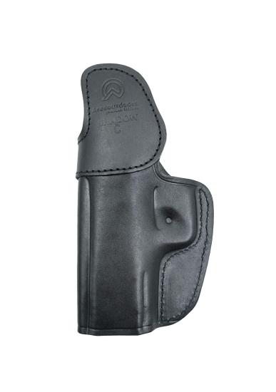 CZ Shadow 2 Compact İçin Uygun Mandallı Kemer İçi Gizli Deri Silah Kılıfı Siyah