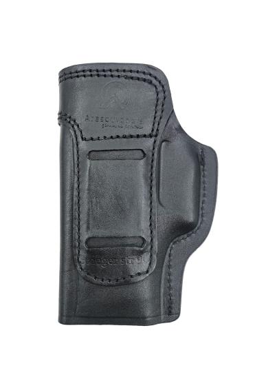 Stoeger STR 9C İçin Uygun Sağ Sol Yönü Değişebilir İç ve Dış Deri Silah Kılıfı Siyah