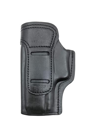 Canik TP9 SF İçin Uygun Sağ Sol Yönü Değişebilir İç ve Dış Deri Silah Kılıfı Siyah