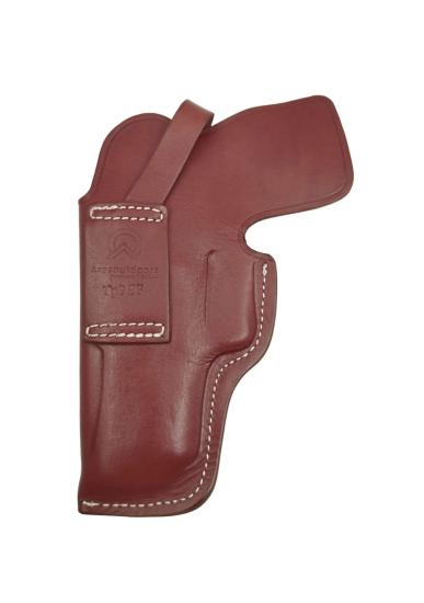 Canik TP9 SF İçin Uygun Kapalı Namlu Kemer İçi Deri Silah Kılıfı Kahve