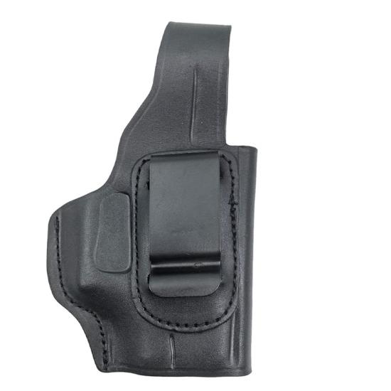 Glock43 İçin Uyumlu Sağ El Kemeriçi Atkılı Gerçek Deri Silah Kılıfı