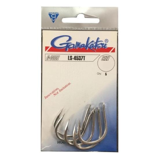 Gamakatsu LS-4537T NO:4/0 Kalaylı Nikel Olta İğnesi 5Adet