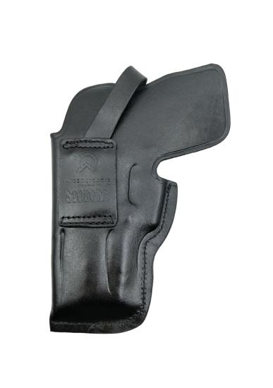 Stoeger Cougar 8000 İçin Uygun Kapalı Namlu Kemer İçi Deri Silah Kılıfı Siyah