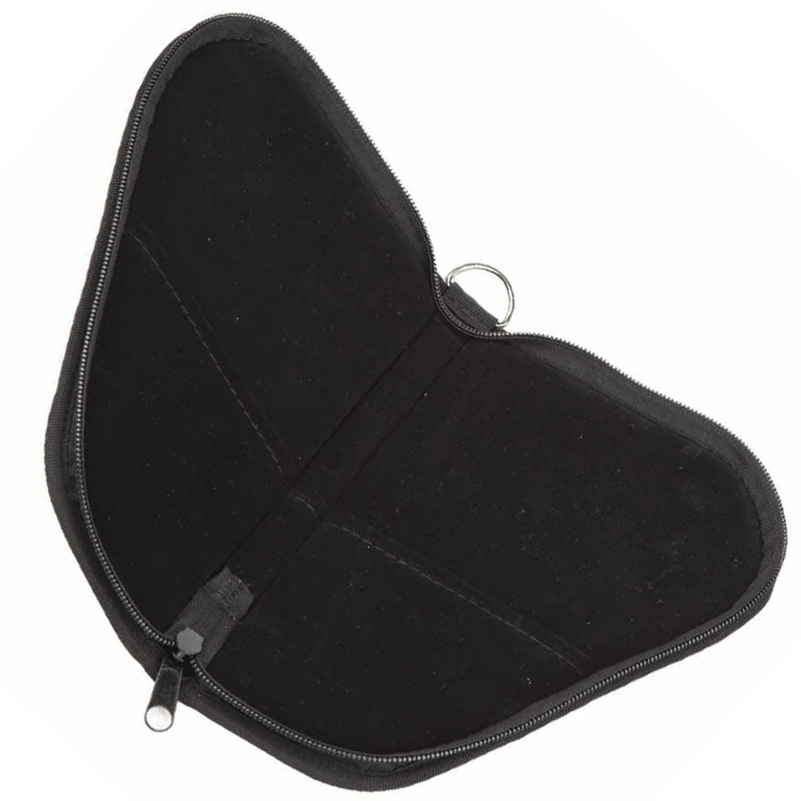 Fermuarlı Üçgen Kumaş Tabanca Çantası Full Modellere Uygun