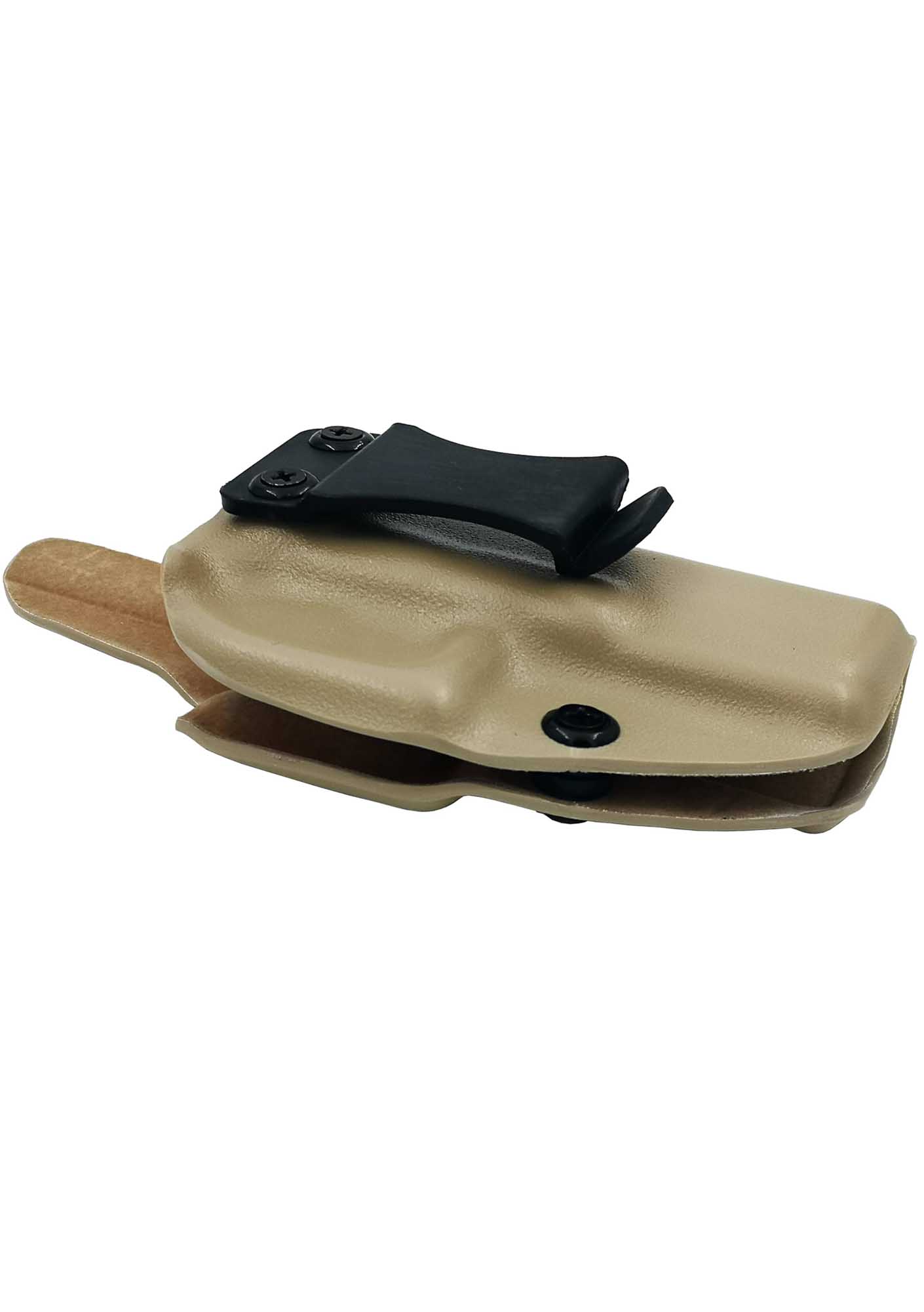 Walther PPQ İçin Uygun Kydex Silah Kılıfı Kadife Kaplamalı Kum Rengi